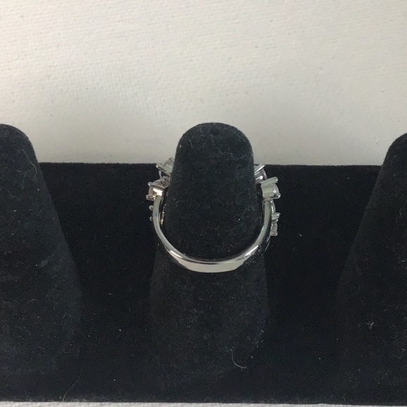 Crystal Flower Petal Ring S925 - Picture 8 of 12